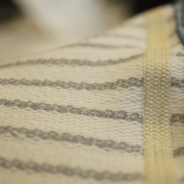 Ultraschall-geschweißtes leitfähiges Band als Sammelelektrode für heizbare Textilien, Copyright: Fraunhofer IZM