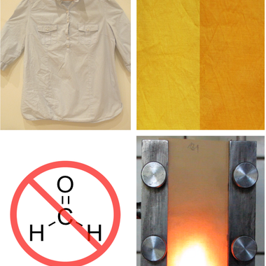 Die formaldehydfreie Ausrüstung von Baumwolle mit Polyaminosäuren führt zu einer deutlich verminderten Knitterbildung, vereinfacht die Färbung und wirkt flammhe