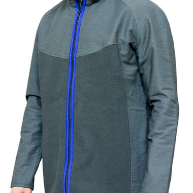 Strickjacke aus einem Kompositgewebe, das die Wirkung von Röntgenstrahlung abmildert