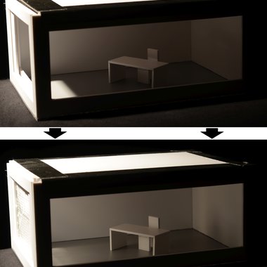 Wenn die Wände das Tageslicht einfangen (Bild unten): Gewebe-Neuentwicklung mit Lichtlenkungseigenschaften