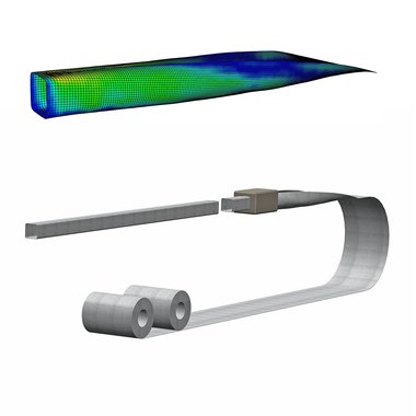 Scherwinkelanalyse der Umformung (oben) / Prinzip der Umformung (unten)