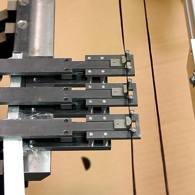 Detailaufnahme der Schussfadenausformung