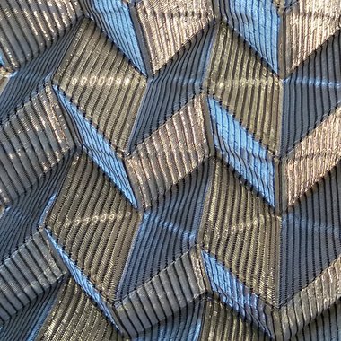 Neuartige Plissierungsform mit Flankenausrichtung auf Azimut und Höhenwinkel