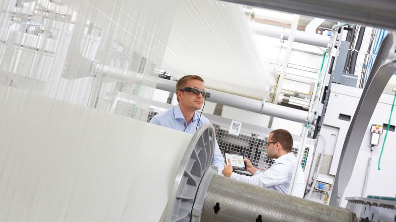 Einsatz Datenbrille in der Textilindustrie